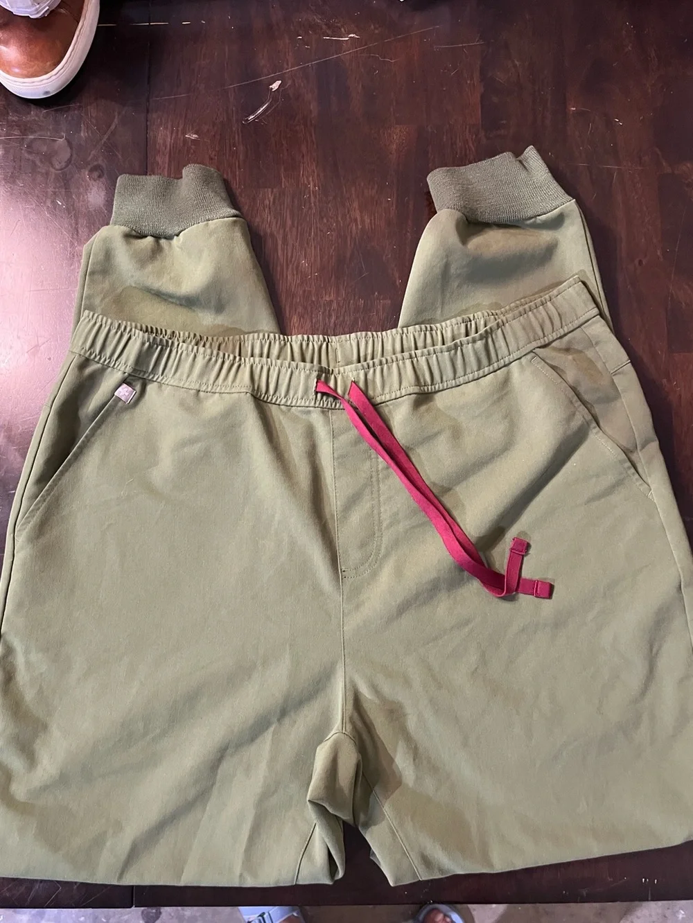 Figs Tansen Jogger Scrub Pants, Olive Green, Sz XL